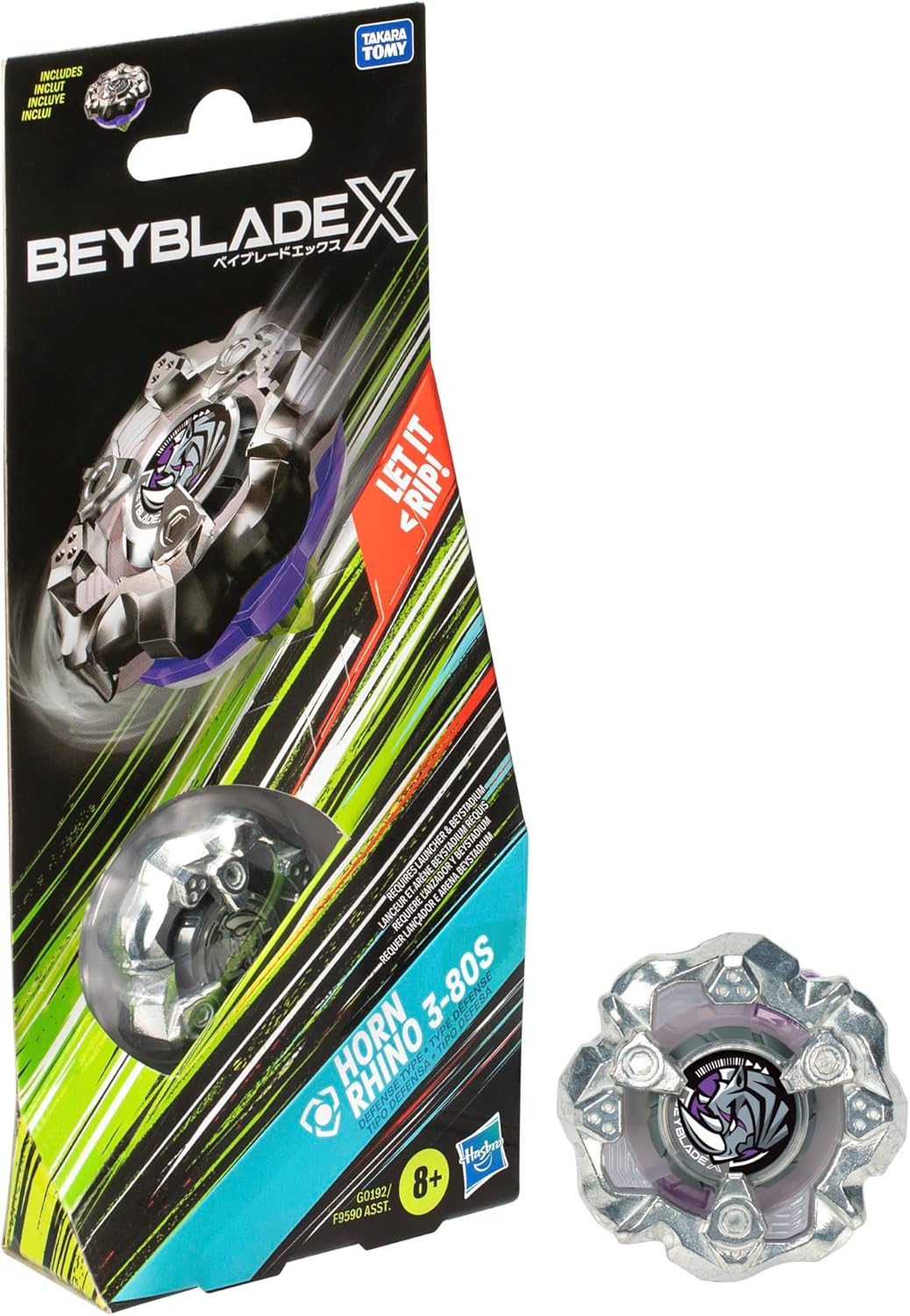 Beybalde X - Horn Rhino 3-80S - Booster Pack