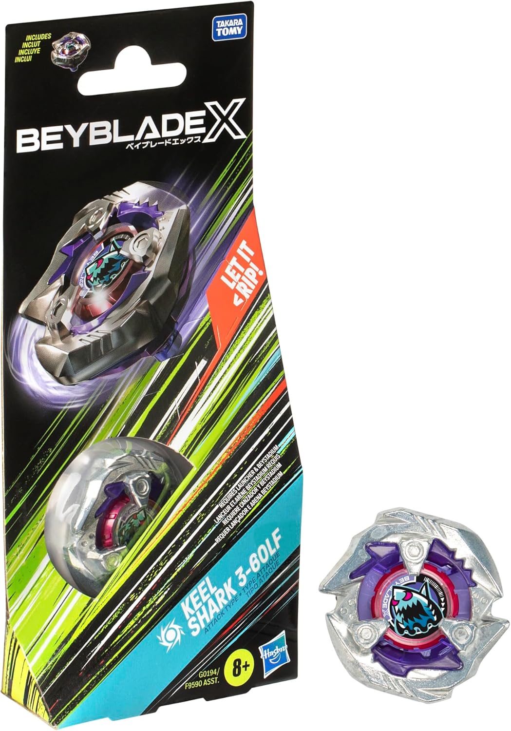 Beybalde X - Keel Shark 3-60LF - Booster Pack