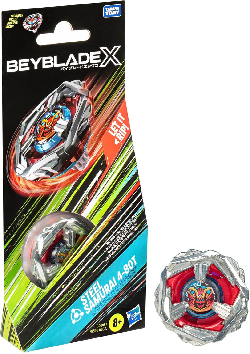Beybalde X - Steel Samurai 4-80T - Booster Pack