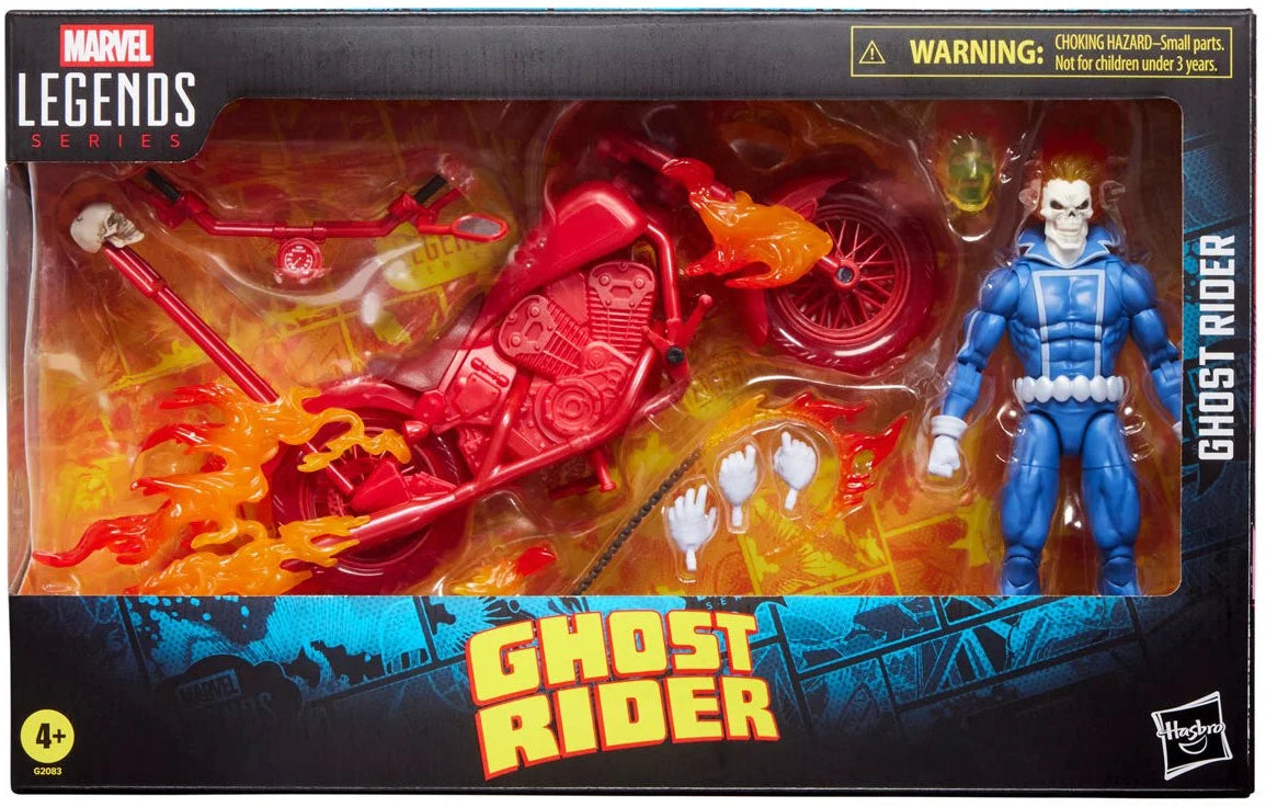 Marvel Legends - Ghost Rider - Johnny Blaze - 6 Inch Action Figure with Motorcycle