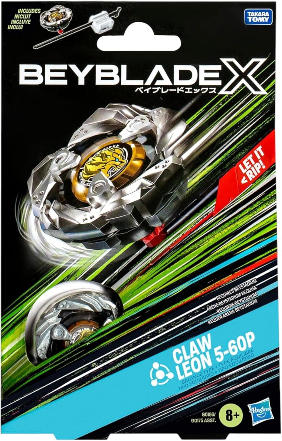 Beybalde X - Claw - Leon 5-60P - Starter Pack Set