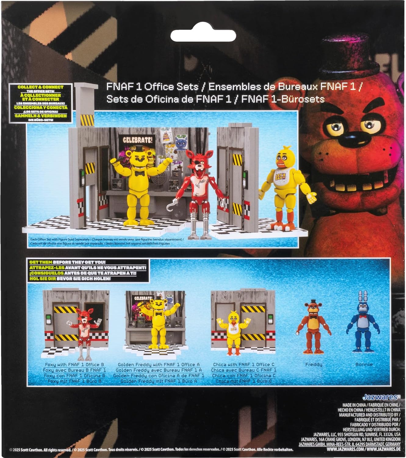 Jazwares -  Five Nights at Freddy's - Foxy (Classsic) with Office Set