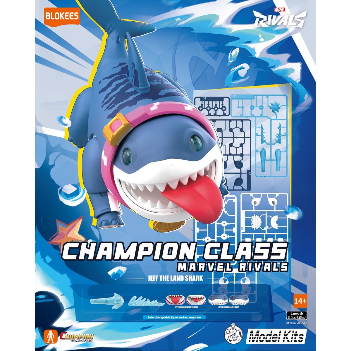 Blokees - Marvel Rivals - Jeff The Land Shark -  Champion Class