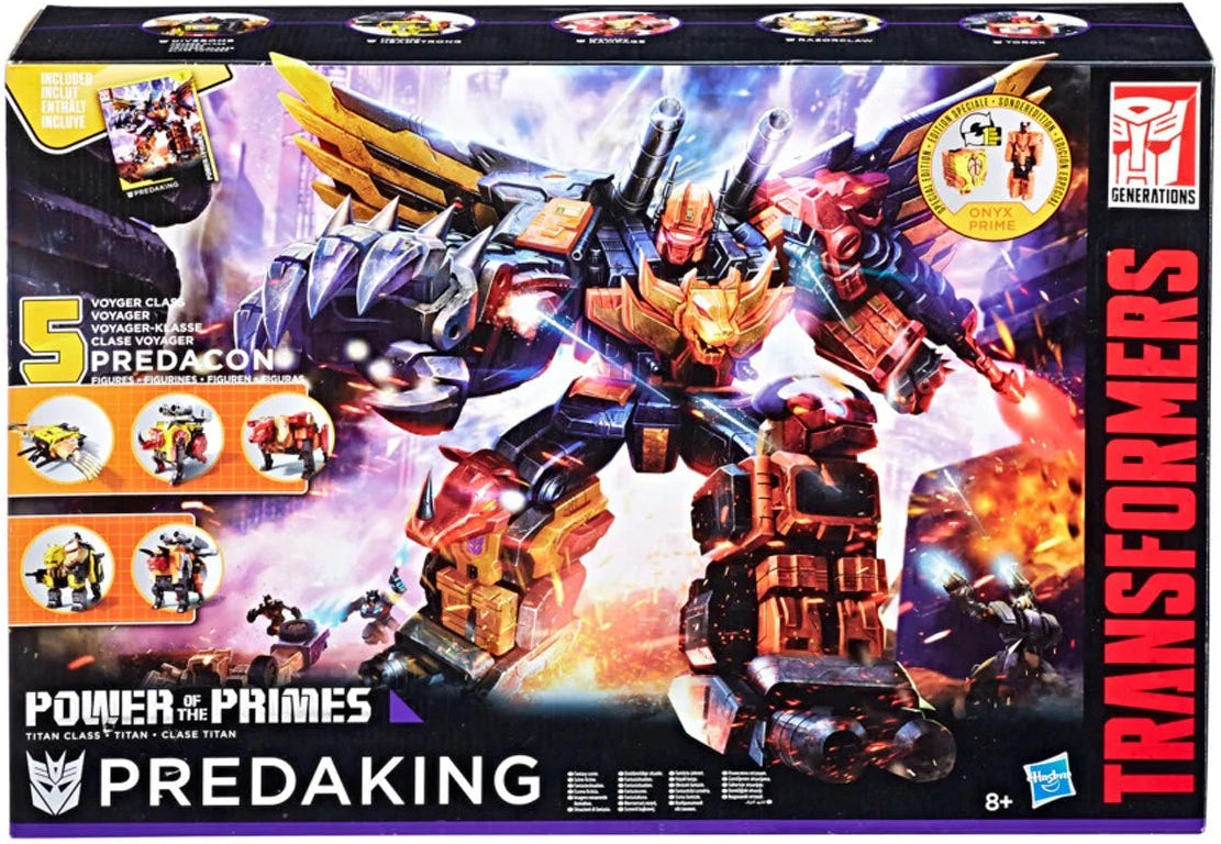 Transformers -  Power of the Primes - Predaking - Combiner Team Set