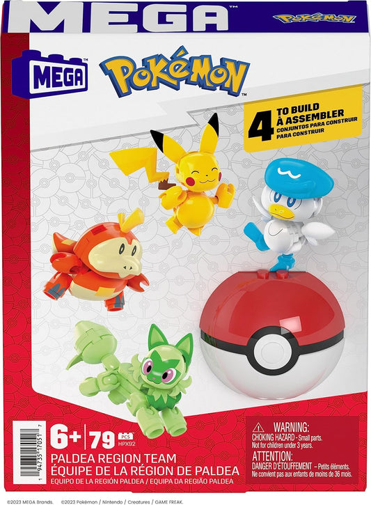 MEGA - Pokemon -  Padela Region - Team Building Toy Kit - 79pcs