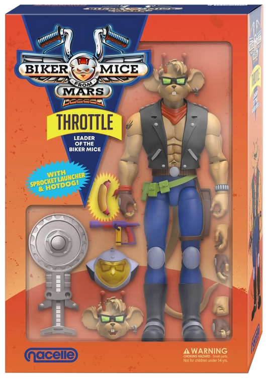 Biker Mice from Mars Throttle 7-Inch Scale Action Figures
