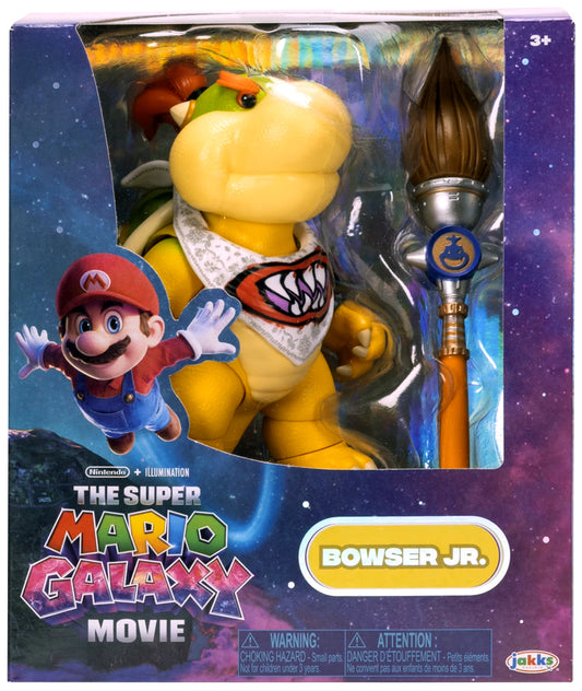 Jakks - The Super Mario Galaxy Movie - Bowser Jr. Figure with Paint Brush Accessory