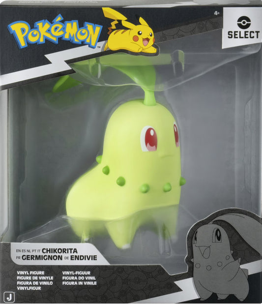 Jazwares - Pokemon - Series 4 - Chikorita - 4 inch Vinyl Figure