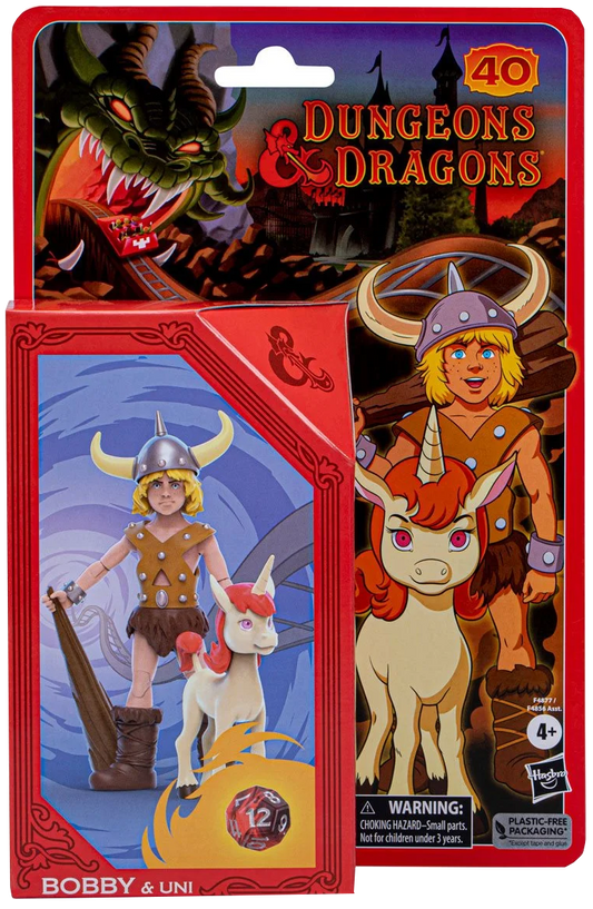 Dungeons & Dragons Cartoon Series Bobby and Uni 6-Inch Action Figures