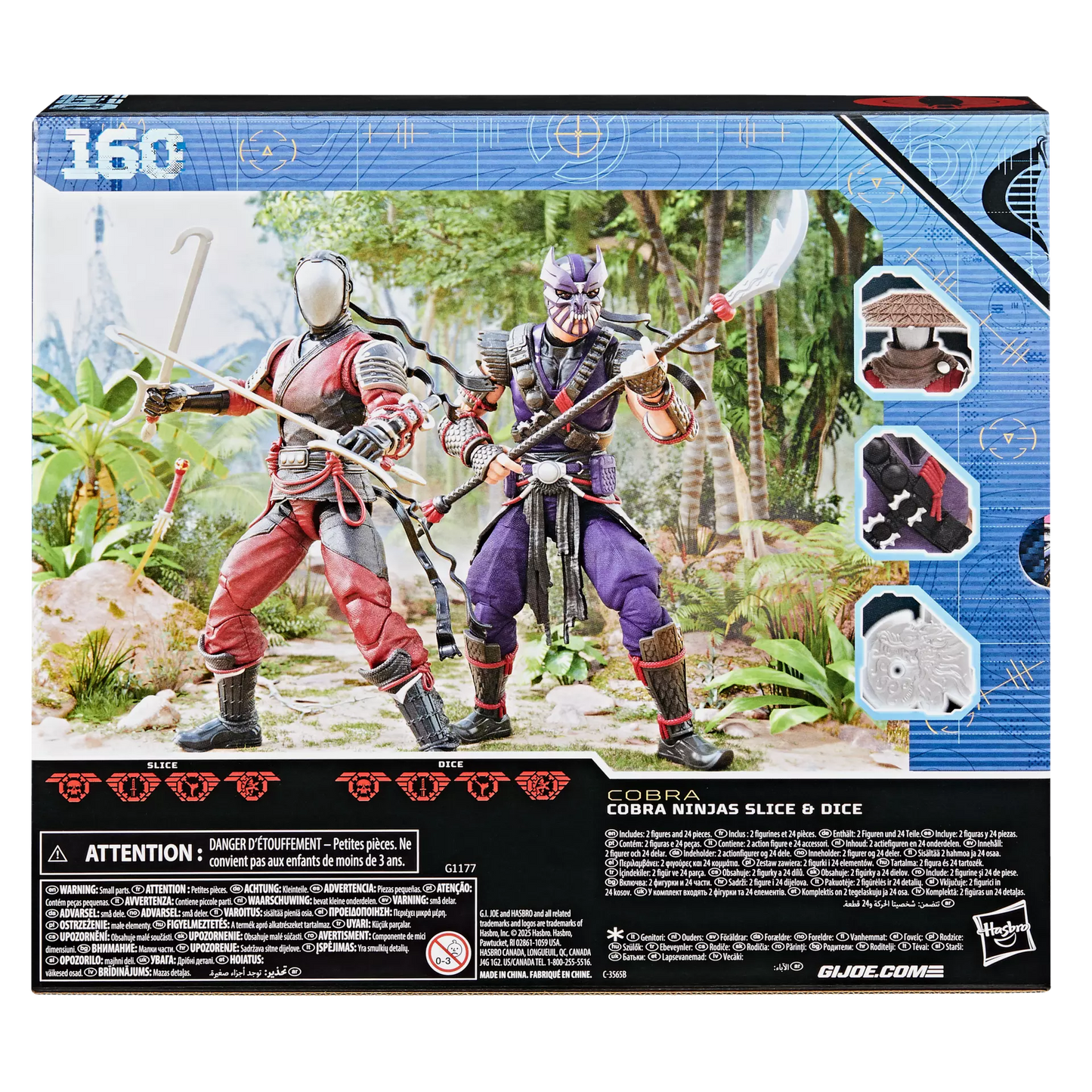 G.I. Joe -  Classified Series -  #160 - Cobra Ninjas Slice & Dice