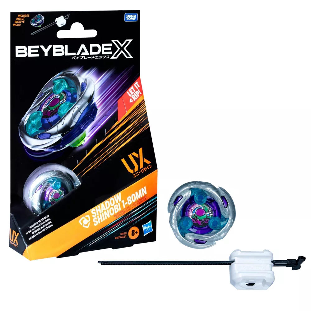 Beybalde X - Shadow - Shinobi 1-80MN - UX Starter Pack Set
