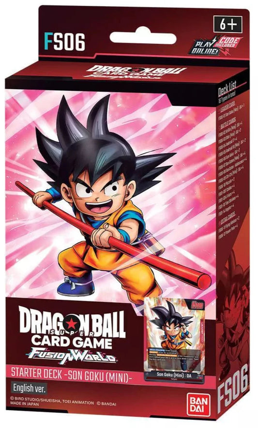 Bandai Dragon Ball Super Card Game: Fusion World Starter Deck - Son Goku (Mini) FS06