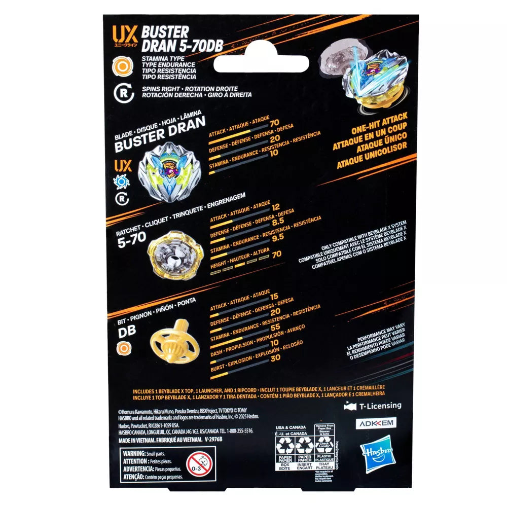 Beybalde X - Buster - Dran - 5-70DB - UX Starter Pack Set