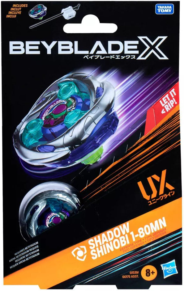 Beybalde X - Shadow - Shinobi 1-80MN - UX Starter Pack Set