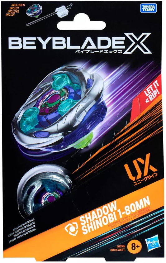 Beybalde X - Shadow - Shinobi 1-80MN - UX Starter Pack Set