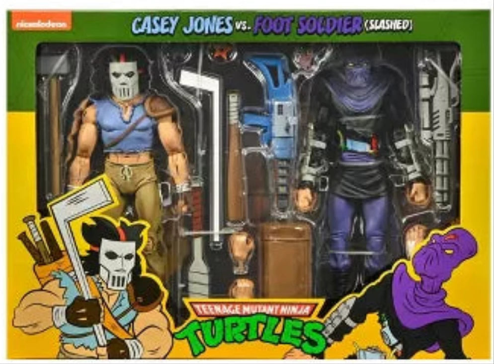 NECA

Teenage Mutant Ninja Turtles - 7" Scale Action Figure - Cartoon Series 3 Casey Jones & Foot Soldier