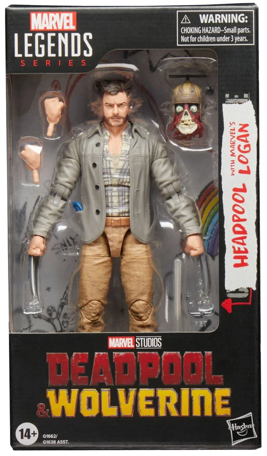Deadpool & Wolverine Marvel Legends Headpool with Logan 6-Inch Action Figure