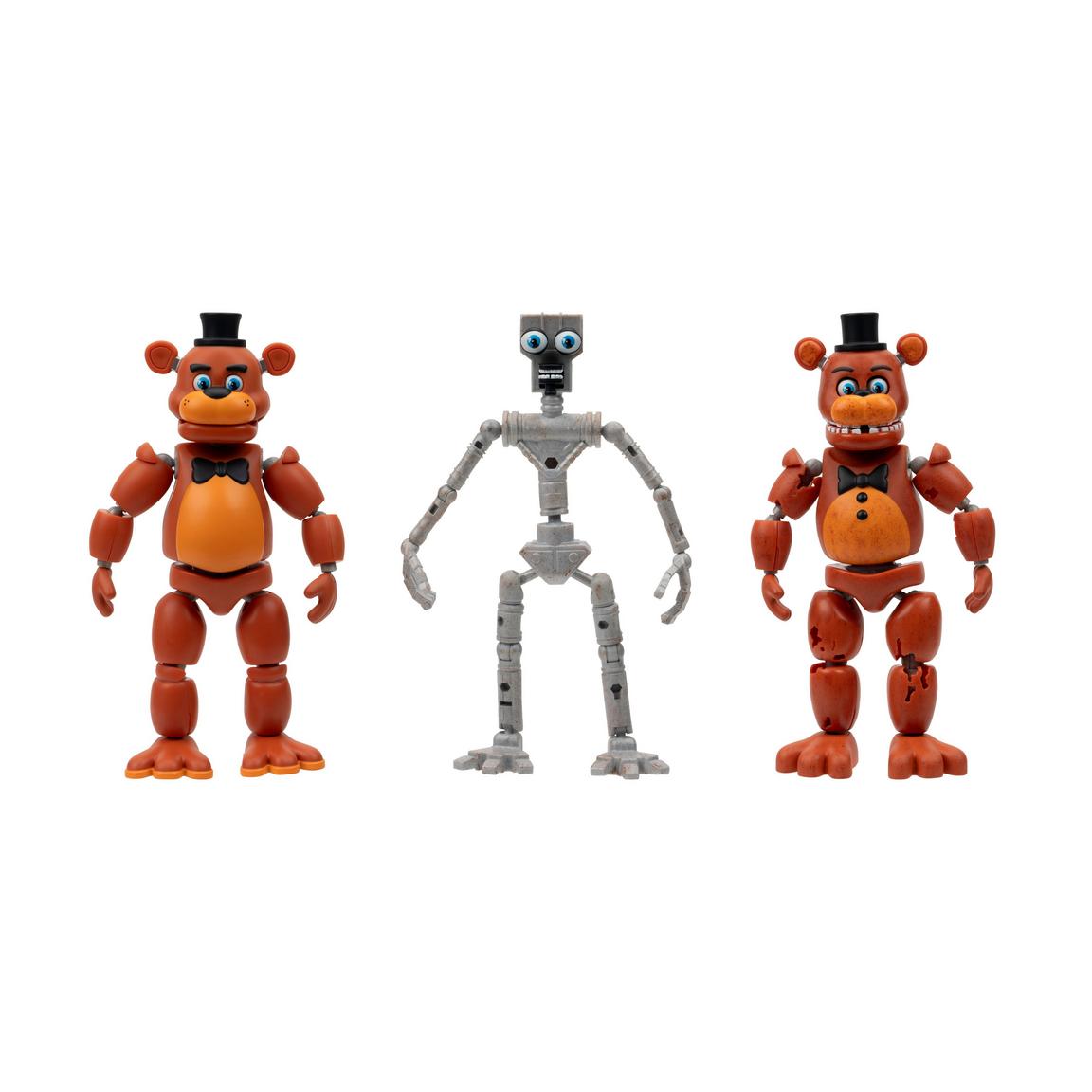 Jazwares -  Five Nights at Freddy's - Endo-1 Classic Freddy and Withered Freddy Endoskeleton -  6-in Glow-in-the-Dark Action Figure Set