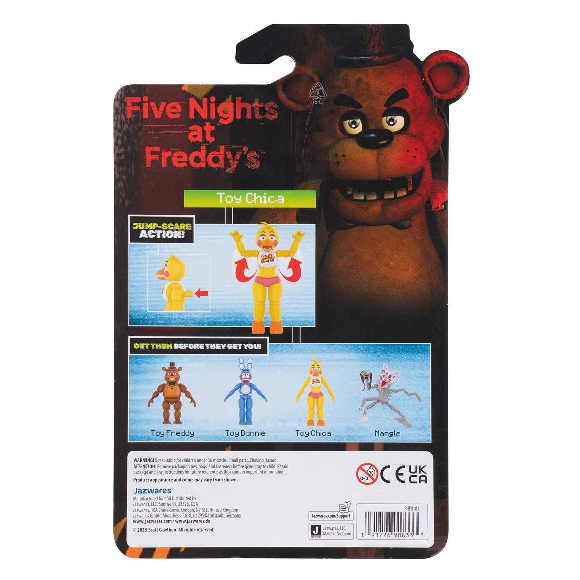 Jazwares -  Five Nights at Freddy's 2  - Toy Chica -  5-in Action Figure
