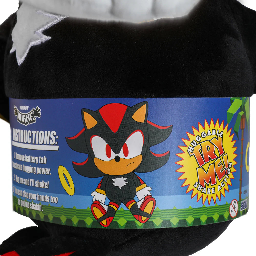 Kidrobot - Sonic the Hedgehog - Shadow HugMe Plush with Shake Action - 13"inch Plush