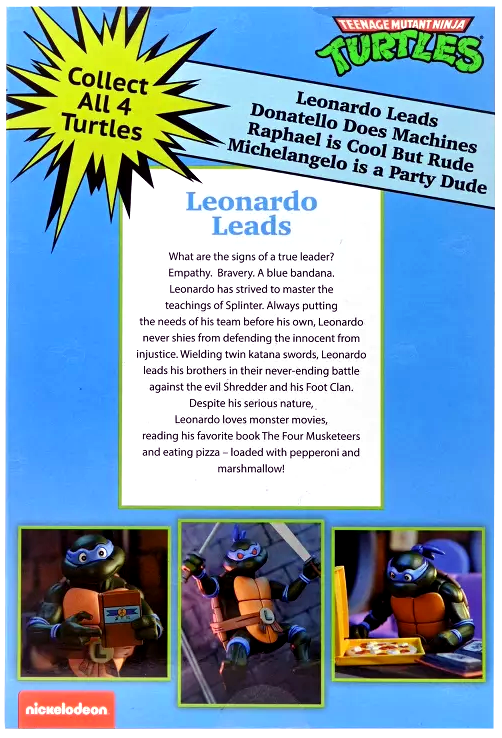 NECA - Teenage Mutant Ninja Turtles Ultimate Leonardo 7" Scale Action Figure