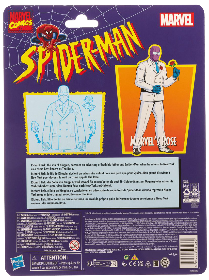 Spider-Man Retro Marvel Legends Rose 6-Inch Action Figure