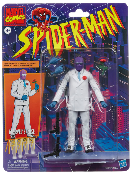 Spider-Man Retro Marvel Legends Rose 6-Inch Action Figure