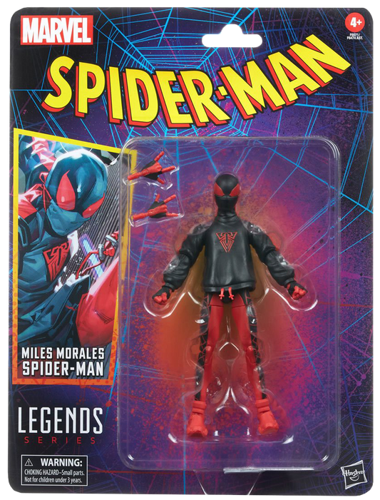 Spider-Man Retro Marvel Legends Miles Morales Spider-Man 6-Inch Action Figure