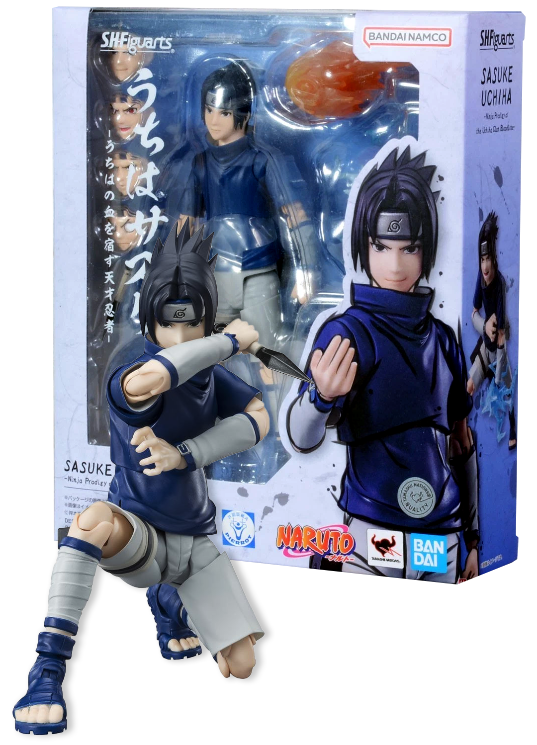S.H. Figuarts - Naruto - Sasuke Uchiha - Ninja Prodigy of the Uchiha Clan Bloodline - Action Figure