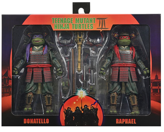 NECA - Teenage Mutant Ninja Turtles 3 (Movie) - Turtles in Time - Donatello & Raphael 2 Pack