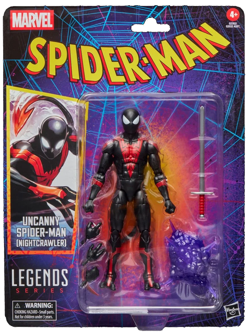 Marvel Legends - Spider-Man -  Retro Cardback - Uncanny Spider-Man (Nightcrawler) -  6-Inch Action Figure