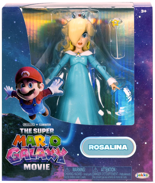 Jakks - The Super Mario Galaxy Movie - Rosalina Figure with Wand and Stand Accessories