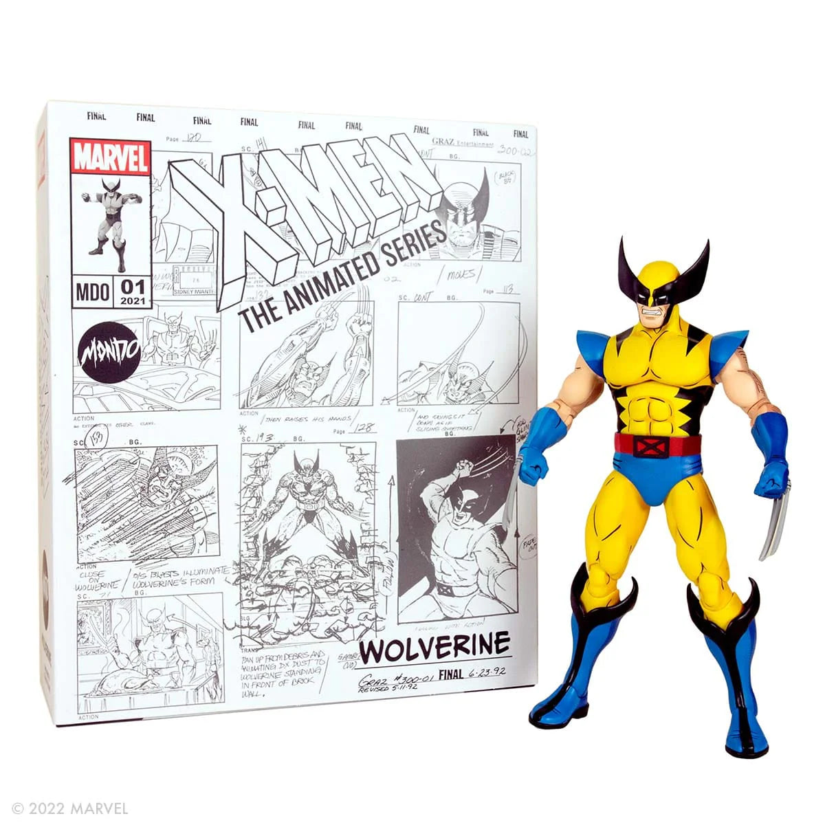 MONDO - Marvel X-Men '92 Wolverine Action Figure [Animated Version]