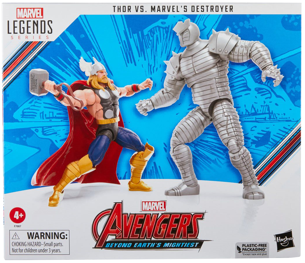 Avengers 60th Anniversary Marvel Legends Thor vs. Marvel's Destroyer 6-Inch Action Figures