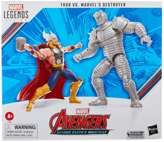Avengers 60th Anniversary Marvel Legends Thor vs. Marvel's Destroyer 6-Inch Action Figures