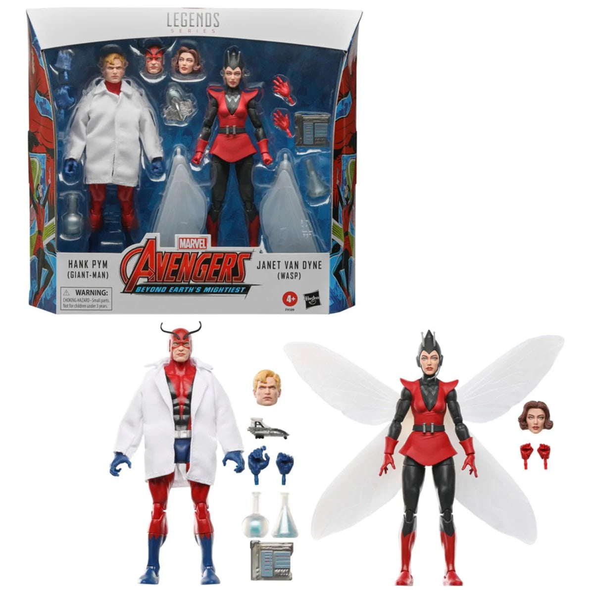 Marvel Legends - Avengers - Hank Pym (Giant Man) and Janet Van Dyne (Wasp - 2 Pack