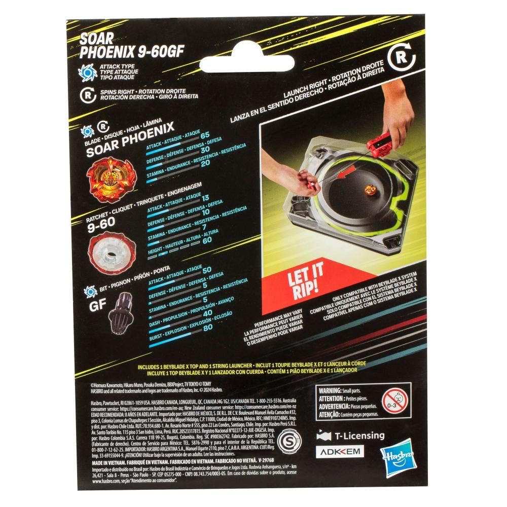 Beybalde X - Soar - Phoenix 9-60GF - Launcher Set