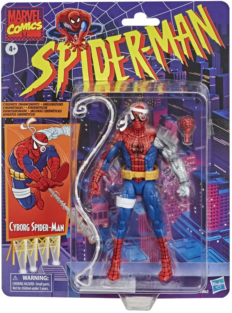 Marvel Legends - Spider-Man -  Retro Cardback - Cyborg Spider-Man -  6-Inch Action Figure