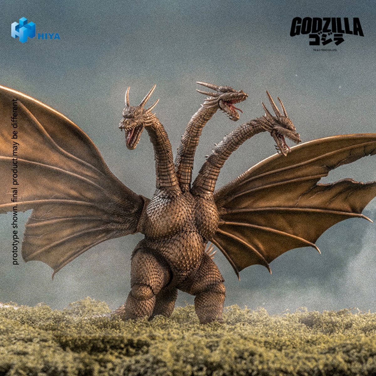 Hiya - Godzilla vs. King Ghidorah 1991 King Ghidorah Battle Damaged Exquisite Basic Figure