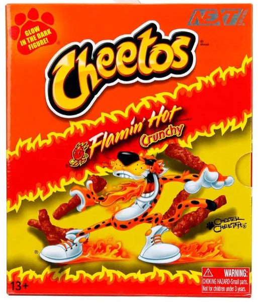 Jada Toys - Cheetos Chester Cheetah Flamin' Hot Glow-in-the-Dark