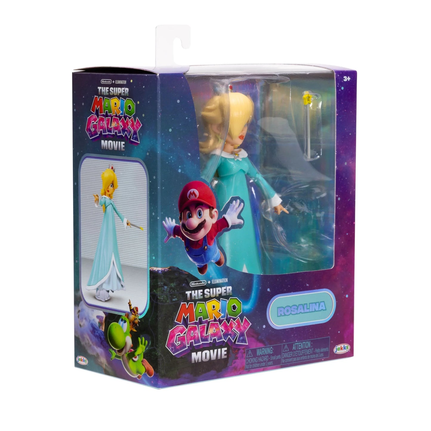 Jakks - The Super Mario Galaxy Movie - Rosalina Figure with Wand and Stand Accessories