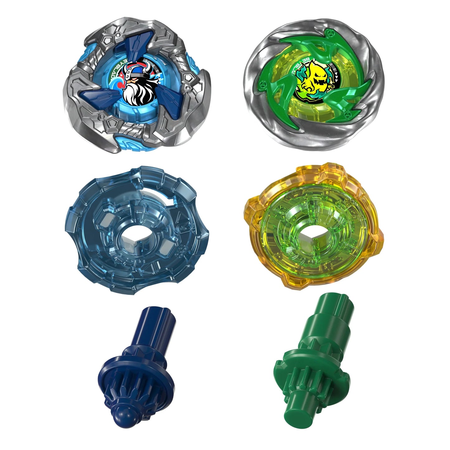 Beybalde X - Hack Viking UX and Circle Ghost UX - Battle Tops - Dual Pack Set