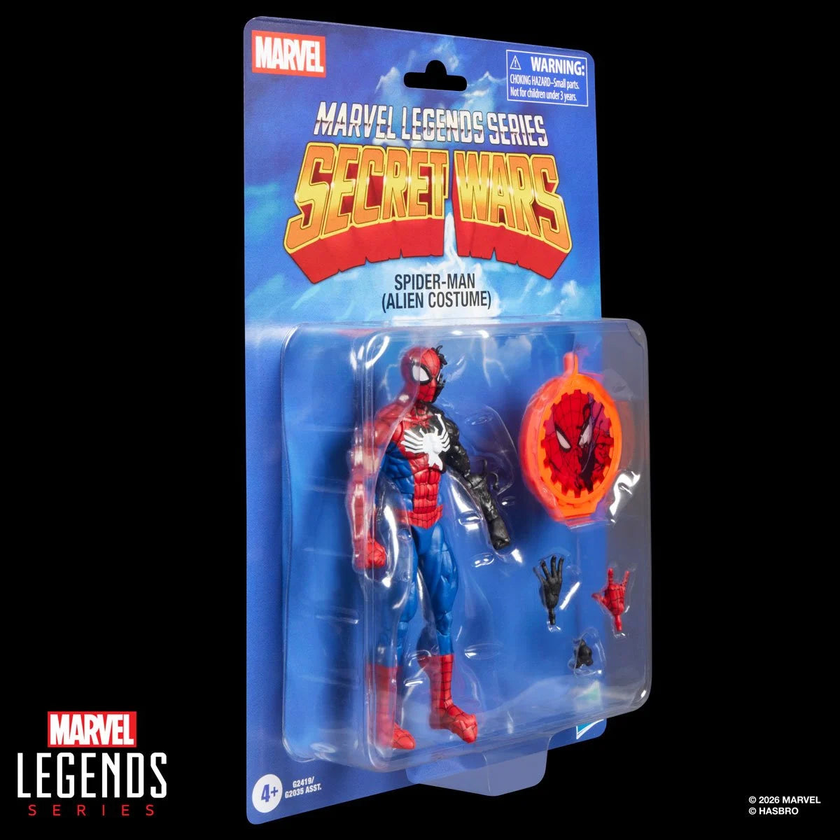Pre-Order: Marvel Legends - Secret Wars - Spider-Man (Alien Costume) - 6 Inch Action Figure