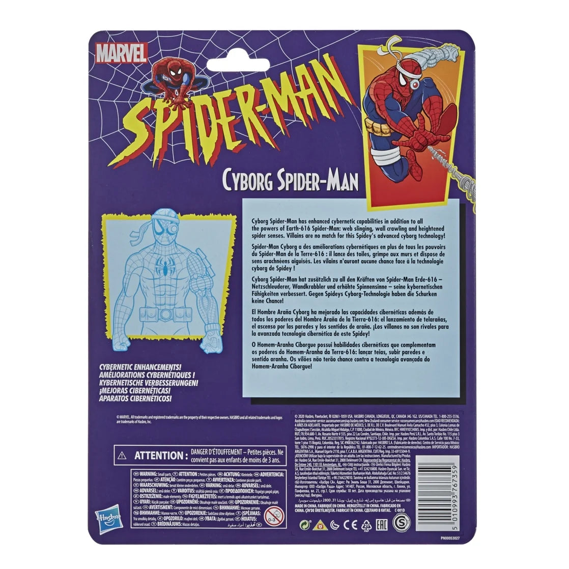 Marvel Legends - Spider-Man -  Retro Cardback - Cyborg Spider-Man -  6-Inch Action Figure