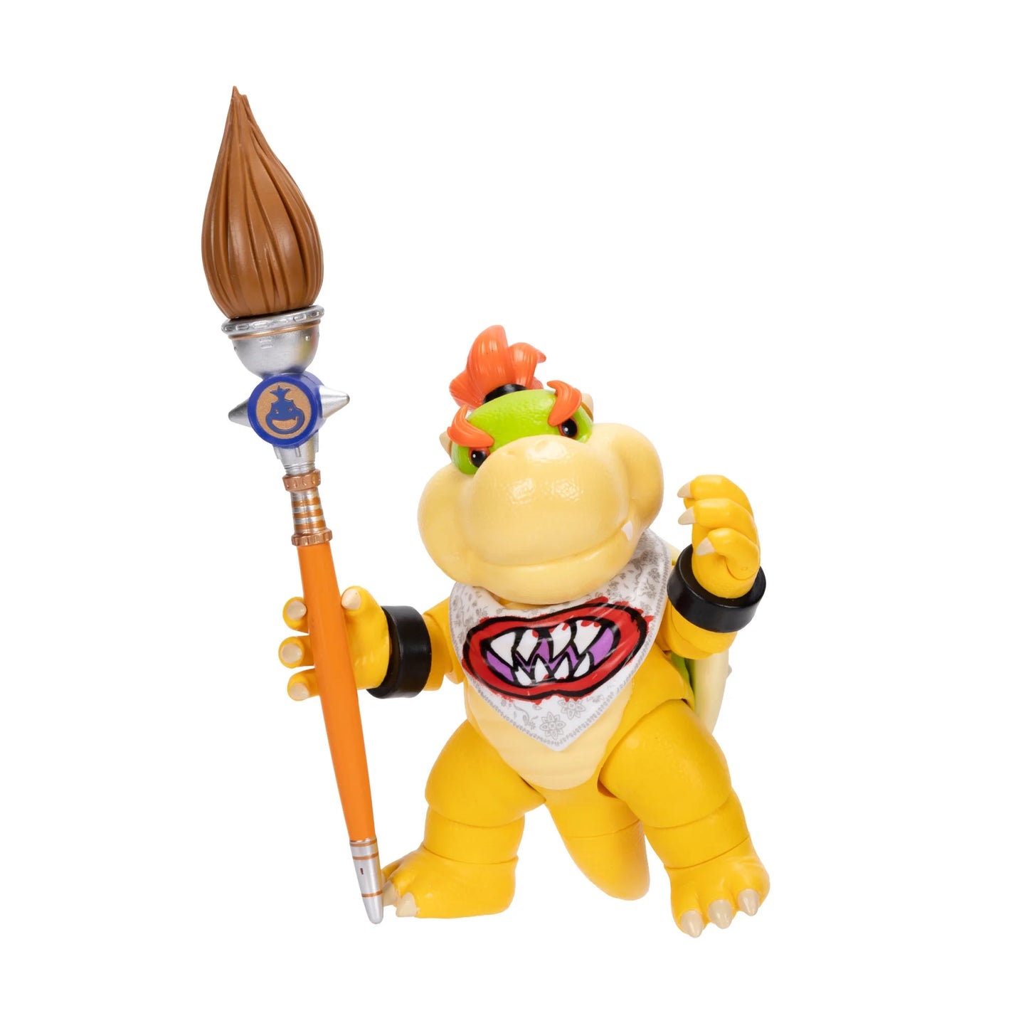 Jakks - The Super Mario Galaxy Movie - Bowser Jr. Figure with Paint Brush Accessory