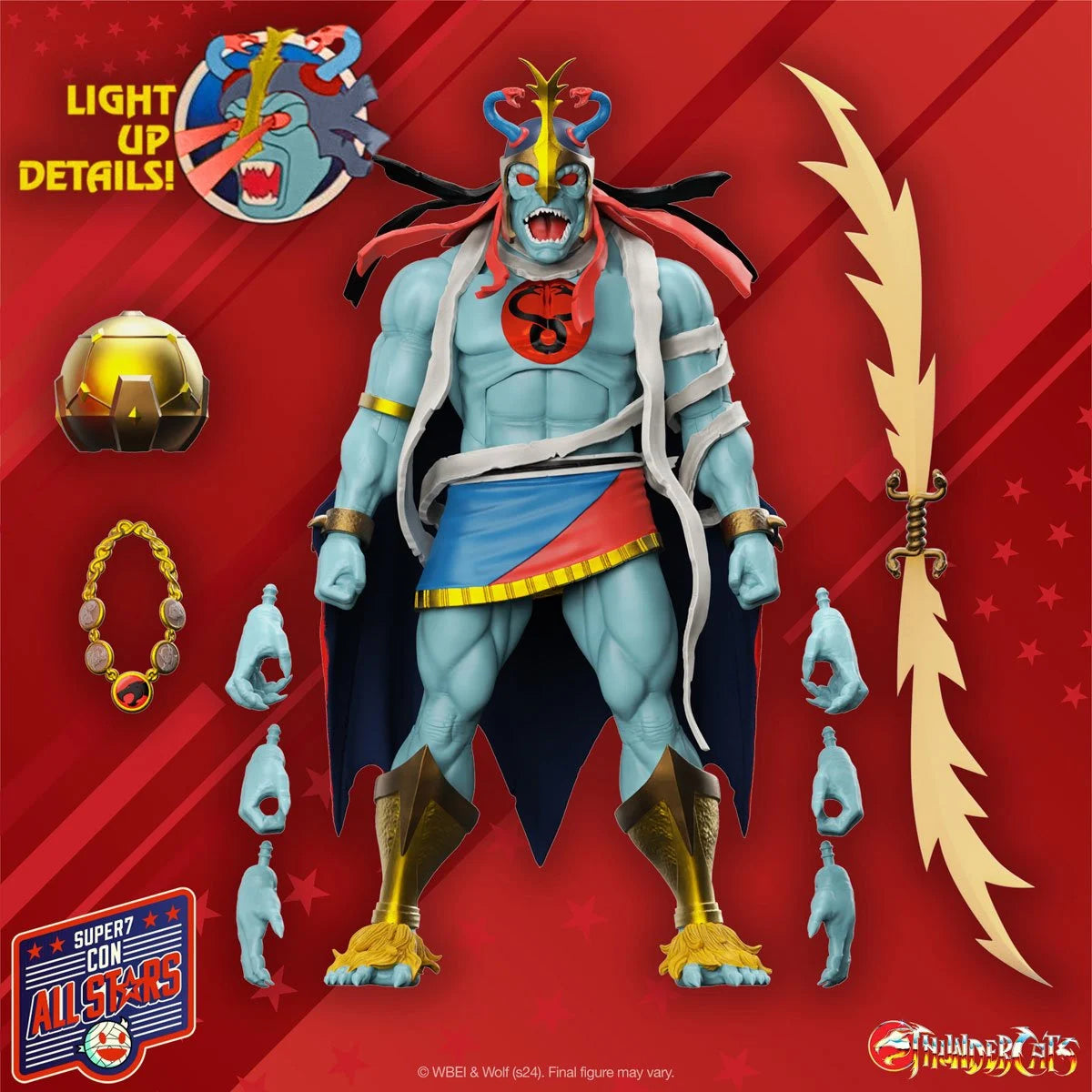 Super 7 - Thundercats- Ultimates Mumma-Ra (LED Eyes)