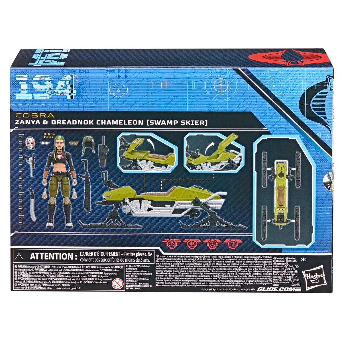 G.I. Joe - Classified Series - Zanya and Dreadnok Chameleon - #194 (Swamp Skier)