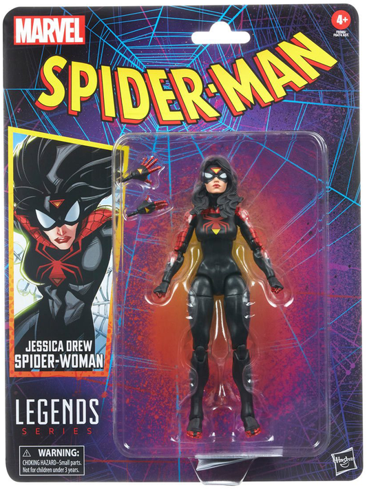 Spider-Man Retro Marvel Legends Jessica Drew Spider-Woman 6-Inch Action Figure