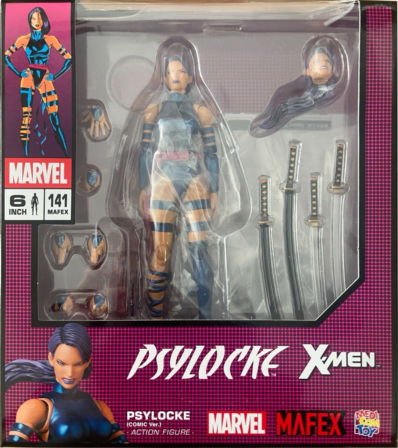 Mafex - X-Men - Psylocke - Comic Version - No. 141 - Action Figure