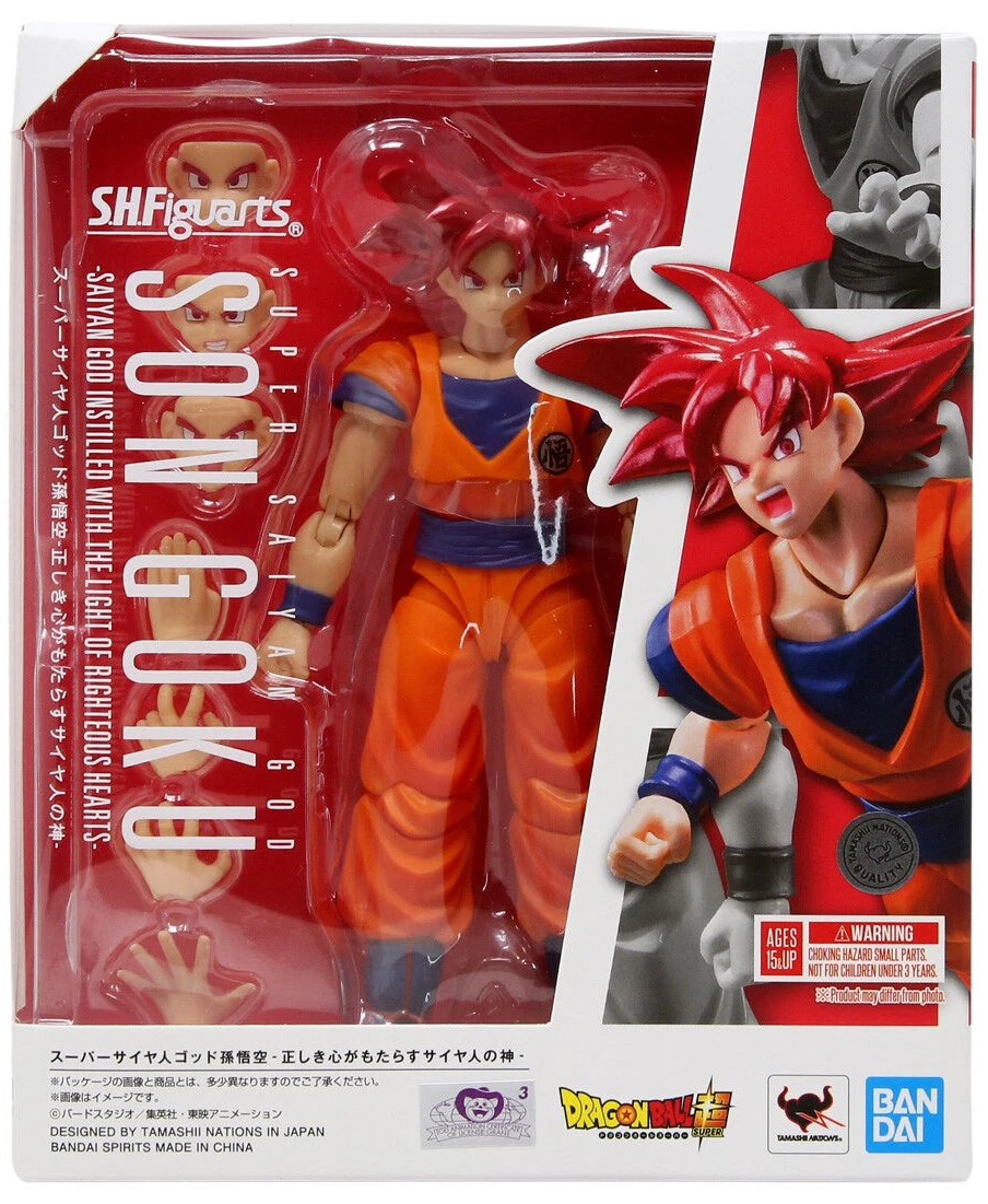 S.H. Figuarts -Dragon Ball Super - Saiyan God of Virtue - Saiyan God Son Goku